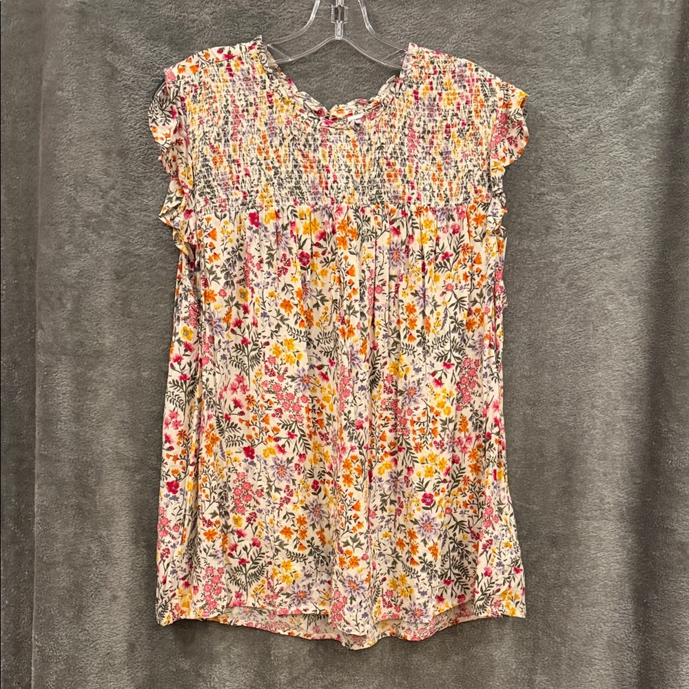 Old Navy Multicolor Floral Blouse